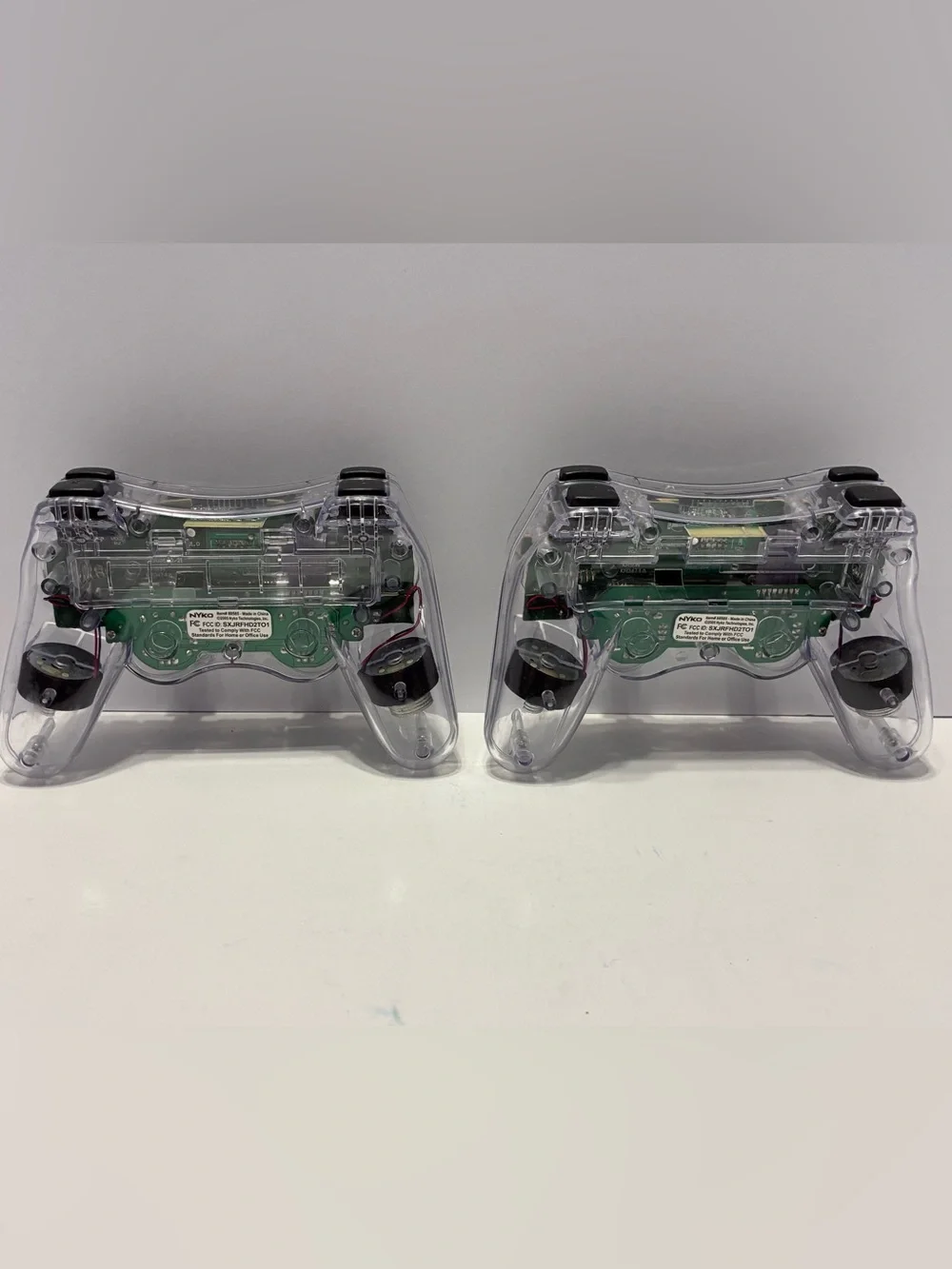 2 Clear Nyko Wireless PS2 PlayStation 2 Game System Controllers Bundle Lot